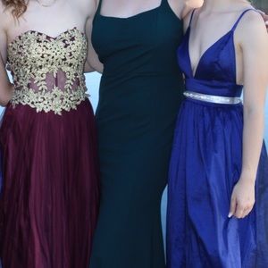 Full length blue Dress